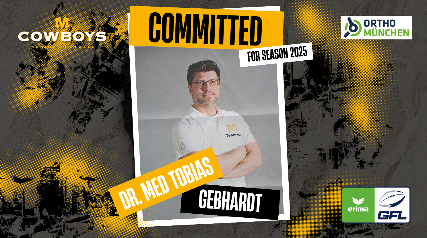Munich Cowboys setzen ihre Partnerschaft mit OrthoMünchen fort