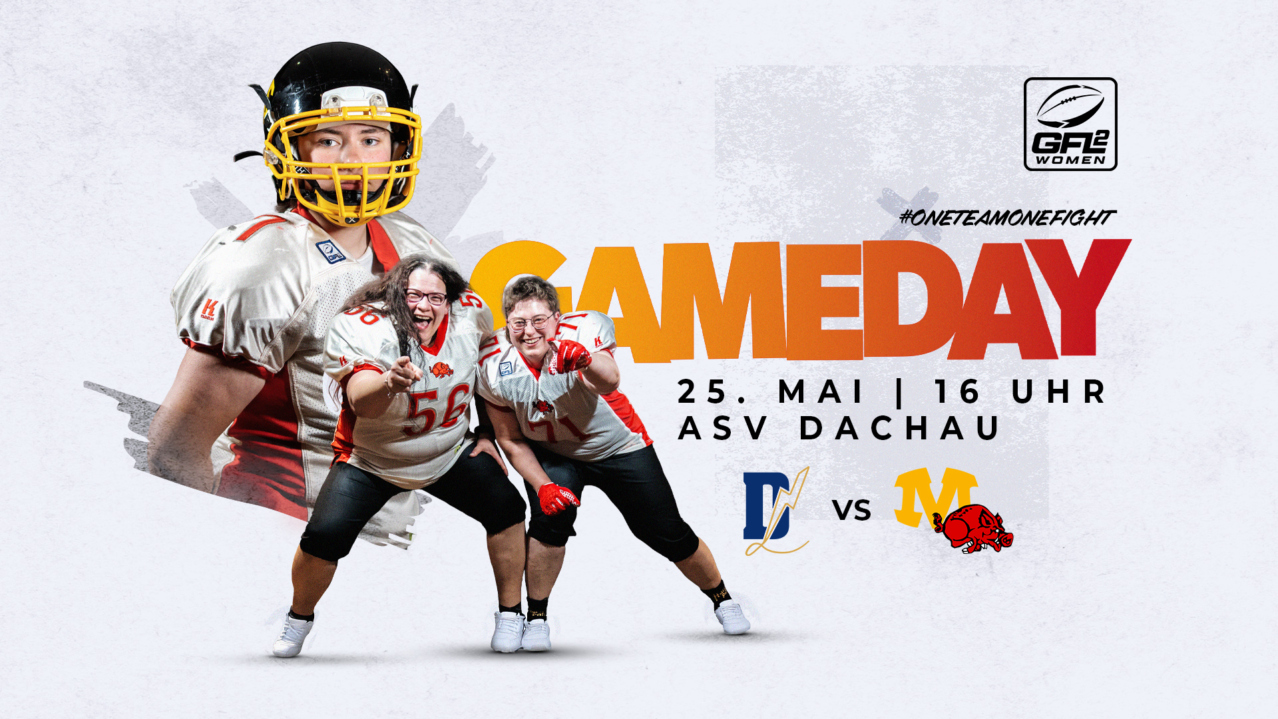 Am 25. Mai trifft die SG Cowboys/Razorbacks auswärts auf die Dachau Thunder Ladies.