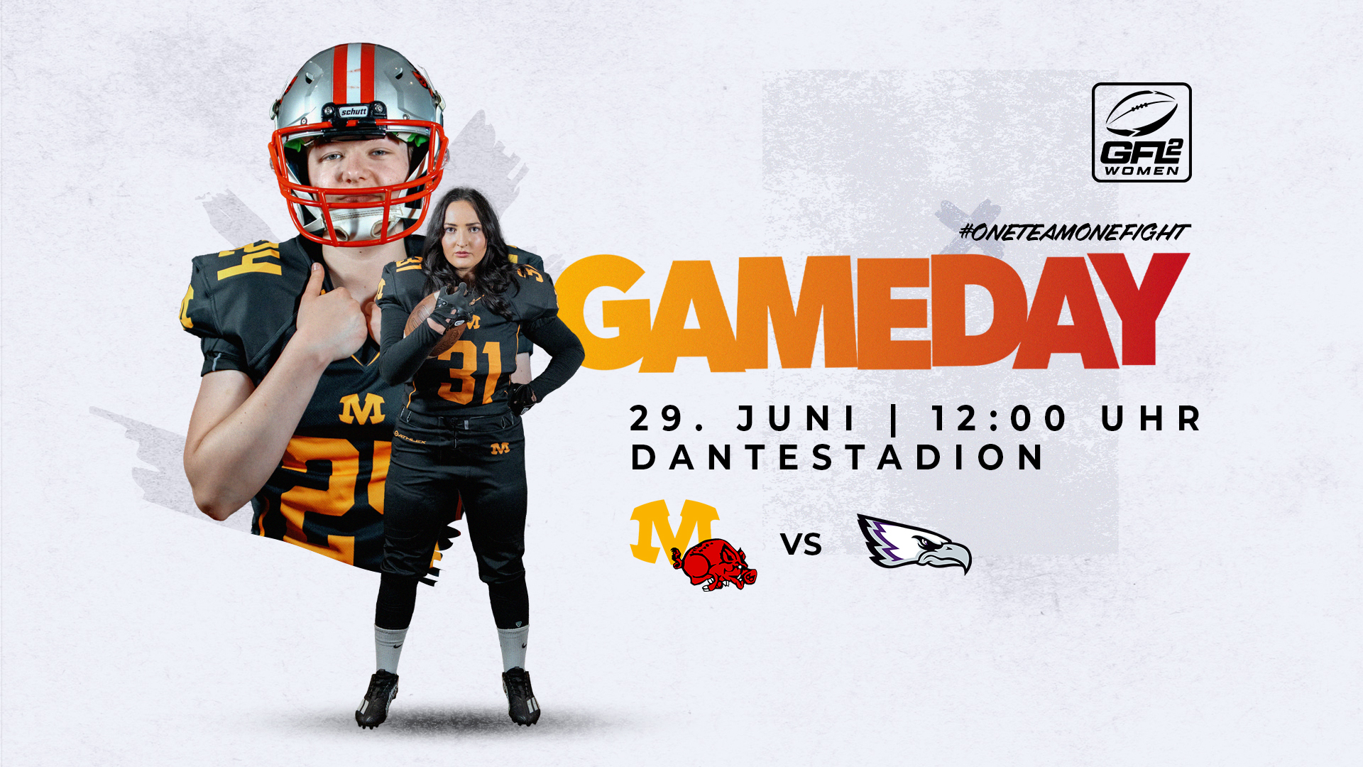 Am Sonntag, den 29. Juni, treffen die Munich Cowboys Ladies auf die bislang ungeschlagenen Reutlingen Eagles Ladies.