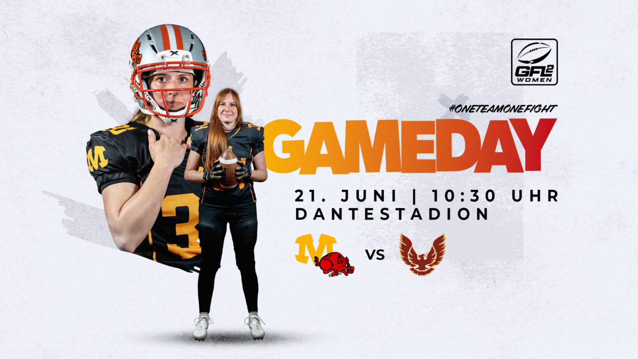 Heimspiel-Doppel im Dantestadion: Am 21. Juni bestreitet die SG Cowboys/Razorbacks ihr erstes Heimspiel der Saison – im Anschluss trifft das GFL-Team auf die Pforzheim Wilddogs.