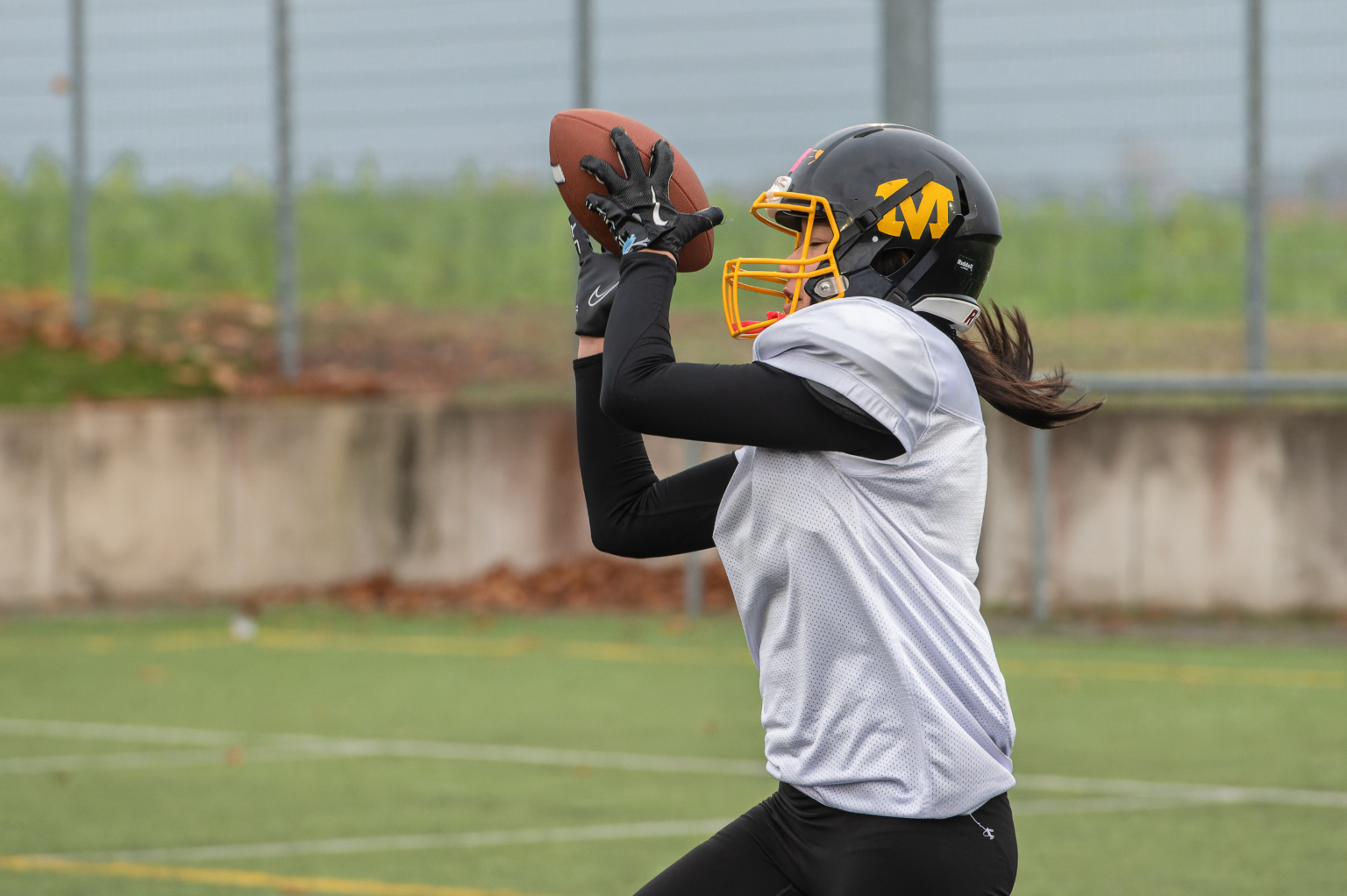 Die Spielgemeinschaft Cowboys/Razorbacks war beim Herbst-Camp der Schwäbisch Hall Unicorns Women. Zwei Tage Football-Training, Theorie und Scrimmage!