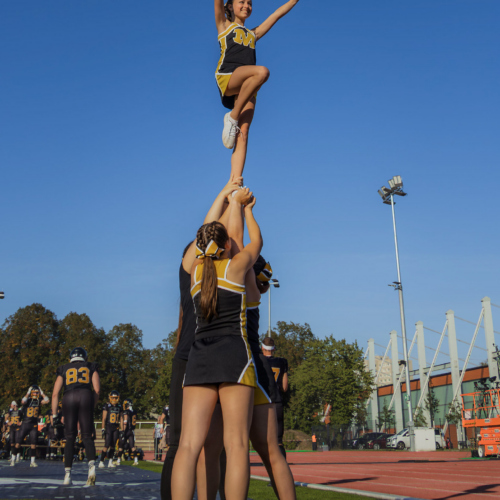 Full Lib beim Auswärtsspiel der Munich Cowboys