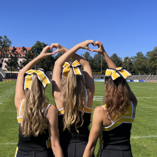 Munich Cowboys Cheerleader mit liebe zum Football